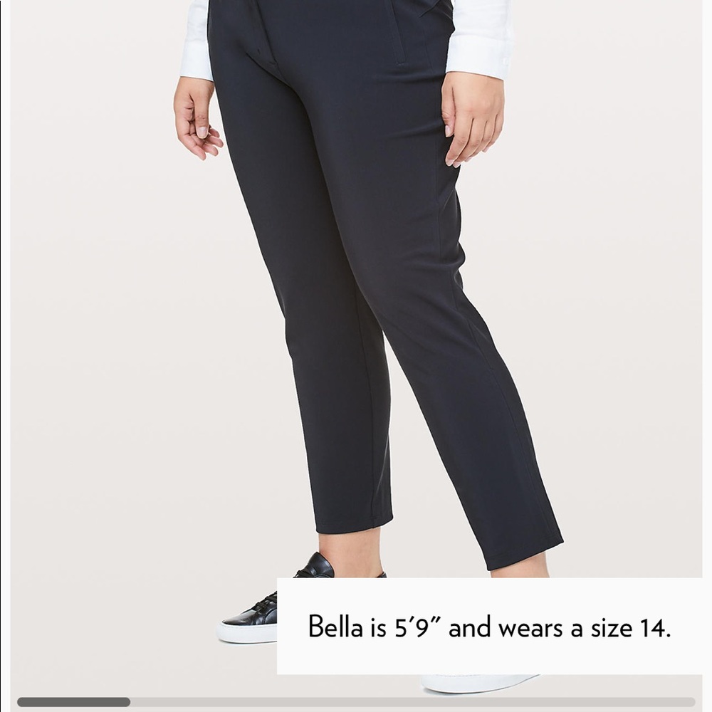 lululemon athletica Black Cropped Ankle Pants